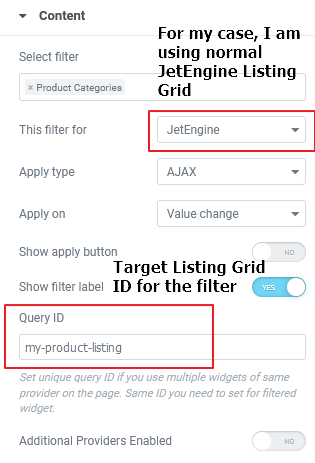 Always target the listing grid ID to avoid unexpected result