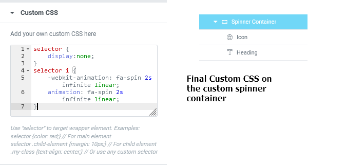 Final Custom CSS in Elementor Pro