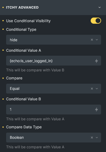 My custom conditional visibility feature in Bricks