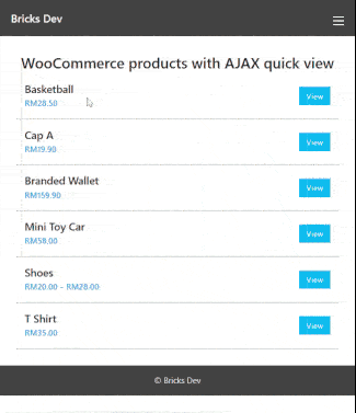 Popup can use as a WooCommerce product quick view.