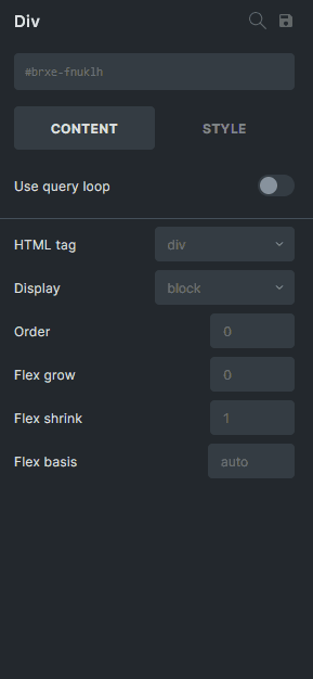 My new control for Bricks query loop.